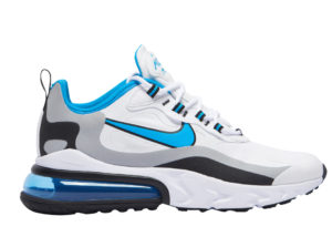 Nike  Air Max 270 React White Sky Blue White/Black/Grey (CT1280-101)