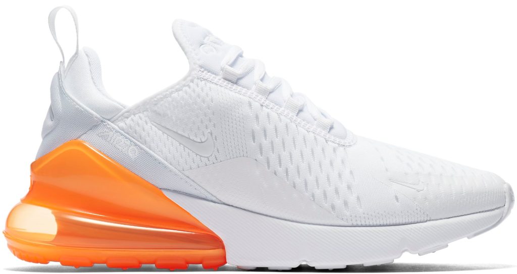 Nike Air Max 270 White Pack (Total Orange) White/White-Total Orange (AH8050-102)