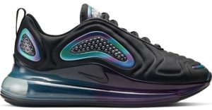 Nike Air Max 720 Bubble Pack Black (GS) Dark Smoke Grey/Black-Metallic Silver-Black (CT9635-001)