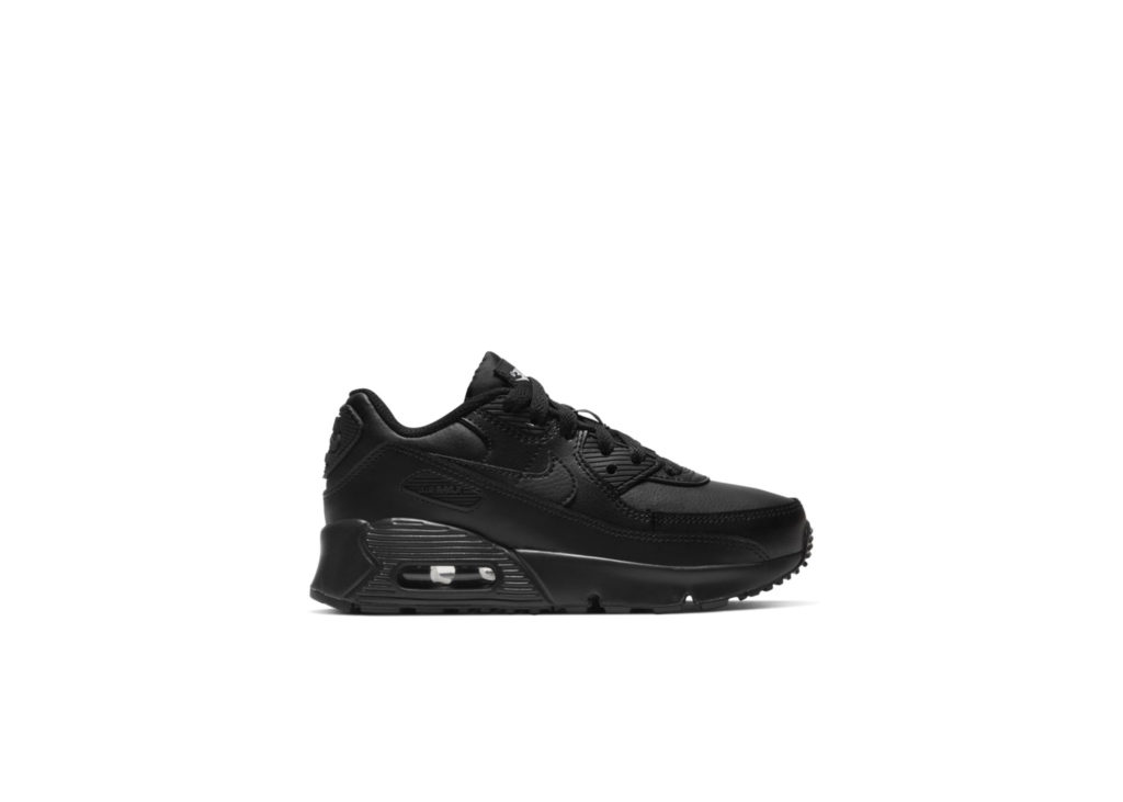 Nike Air Max 90 Black (PS) Black/Black/White (CD6867-001)