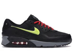 Nike Air Max 90 City Pack NYC (2020) Black/Smoke Grey-University Red-Speed Yellow (CW1408-001)