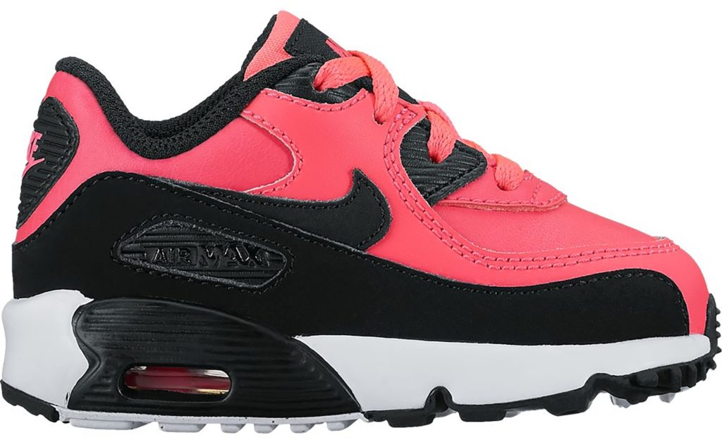 Nike Air Max 90 Leather Racer Pink Black (TD) Racer Pink/Black-White (843379-600)