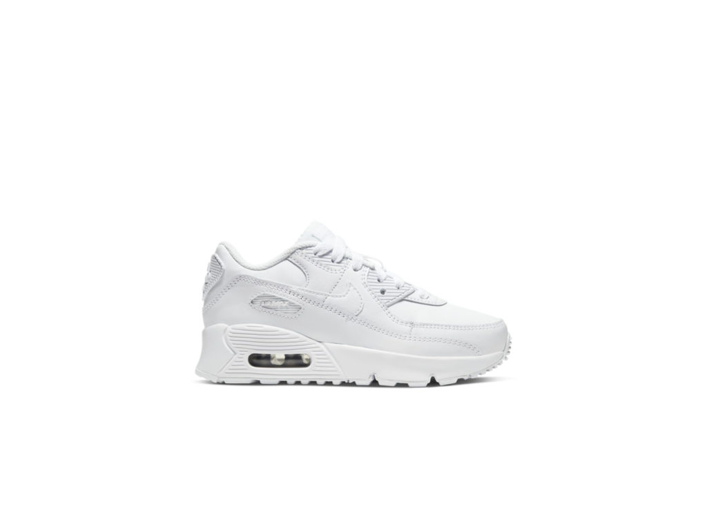 Nike Air Max 90 White (PS) White/Metallic Silver/White (CD6867-100)