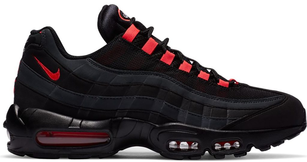 Nike Air Max 95 Black Laser Crimson Black/Anthracite-Laser Crimson (DA1513-001)