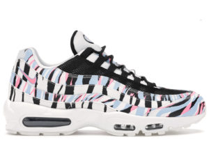 Nike  Air Max 95 Country Pack Korea White/Black-Royal Tint-Racer Pink (CW2359-100)