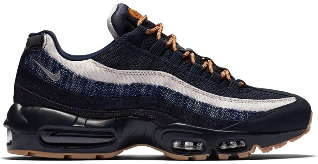 Nike Air Max 95 Denim Dark Obsidian Gum Dark Obsidian/Granite-Gum Light Brown (538416-400)