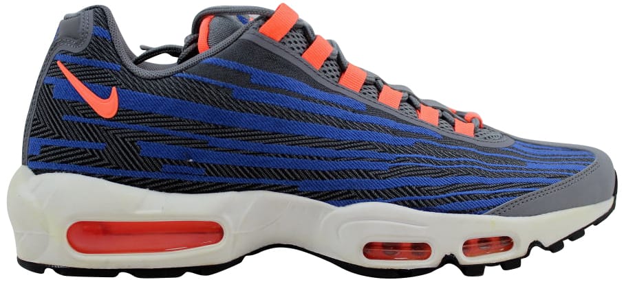 Nike Air Max 95 JCRD Cool Grey/Bright Mango-Black-Game Royal Cool Grey/Bright Mango-Black-Game Royal (644793-004)