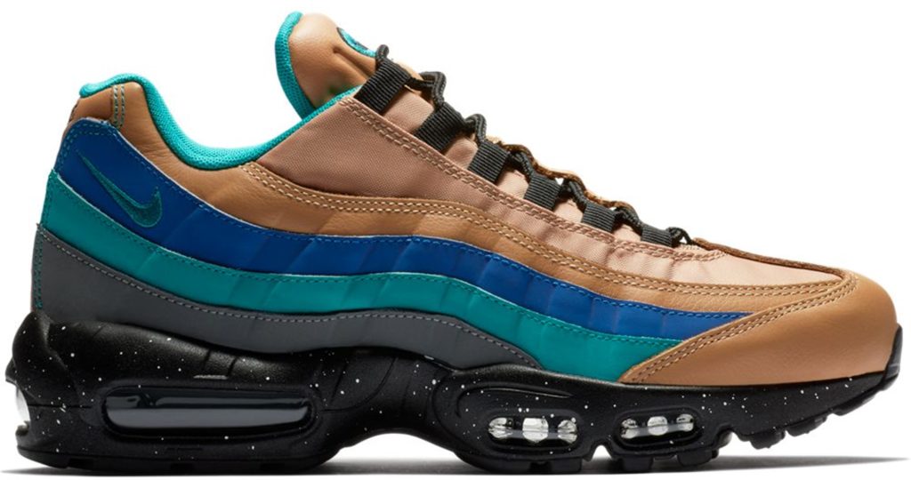 Nike Air Max 95 Praline Mega Blue Praline/Turbo Green-Cool Grey-Mega Blue (538416-204)