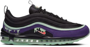 Nike  Air Max 97 Slime Halloween (2020) Black/Court Purple-Flash Crimson (DC1500-001)