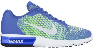 Nike Air Max Sequent 2 Medium Blue Ghost Green (W) Medium Blue/Ghost Green-Barely Volt-White (852465-400)