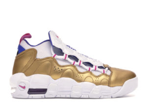 Nike Air More Money Peanut Butter & Jelly (GS) White/Fuchsia Blast-Metallic Gold (AH5215-101)