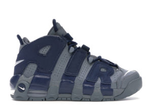 Nike  Air More Uptempo 96 Cool Grey Midnight Navy (GS) Cool Grey/White-Midnight Navy (415082-009)