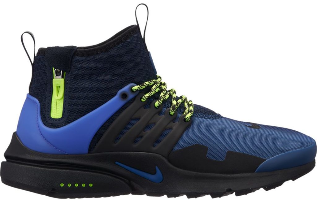 Nike Air Presto Mid Utility Navy Volt Navy/Gym Blue-Obsidian (859524-402)