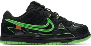 Nike Air Rubber Dunk Off-White Green Strike (PS) Black/White-Green Strike (CW7410-001)