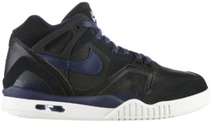 Nike  Air Tech Challenge II Monochrome Black Black/Mid-Navy-Ivory-Gym Royal (318408-001)