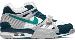 Nike  Air Trainer 3 White Midnight Turquoise White/Midnight Turquoise-Vast Grey-Neptune Green (CZ3568-100)