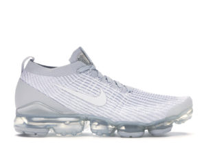 Nike  Air VaporMax Flyknit 3 Pure Platinum (W) White/Pure Platinum-Metallic Silver-White (AJ6910-100)