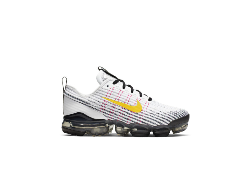 Nike Air VaporMax Flyknit 3 White Dynamic Yellow (GS) White/Hyper Turquoise/Pink Blast (BQ5238-102)
