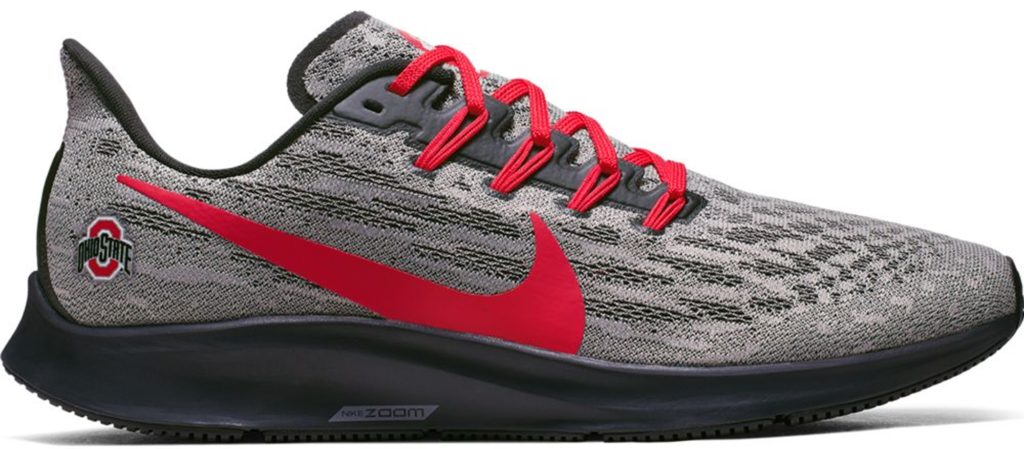 Nike Air Zoom Pegasus 36 Ohio State Pewter Grey/Black-University Red (CI2069-001)