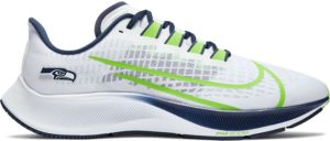 Nike Air Zoom Pegasus 37 Seattle Seahawks White/Pure Platinum-College Navy-Wolf Grey (CZ5462-100)