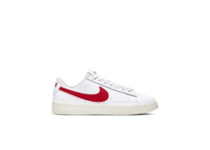 Nike  Blazer Low White University Red (GS) White/Sail/Gum Light Brown (CZ7106-100)