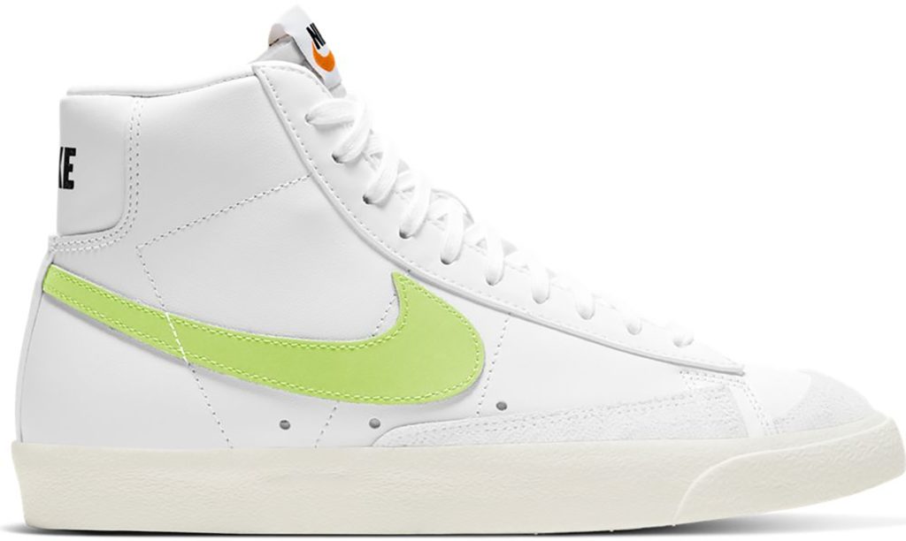 Nike Blazer Mid 77 White Barely Volt (W) White/White-Total Orange-Barely Volt (CZ1055-108)