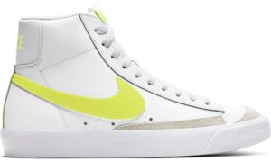 Nike  Blazer Mid 77 White Lemon Venom (W) White/Pure Platinum-Fossil-Lemon Venom (CZ0362-100)