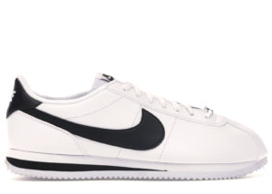 Nike  Cortez Basic Leather White Black (2017) White/Metallic Silver-Black (819719-100)