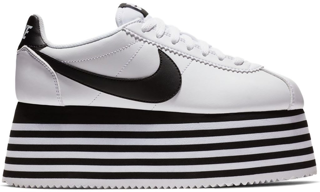 Nike Cortez Platform Comme des Garcons White Black (W) White/Black (BV0070-100)