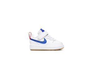 Nike  Court Borough Low 2 White Pacific Blue (TD) White/University Red/Gum Light Brown (BQ5453-109)