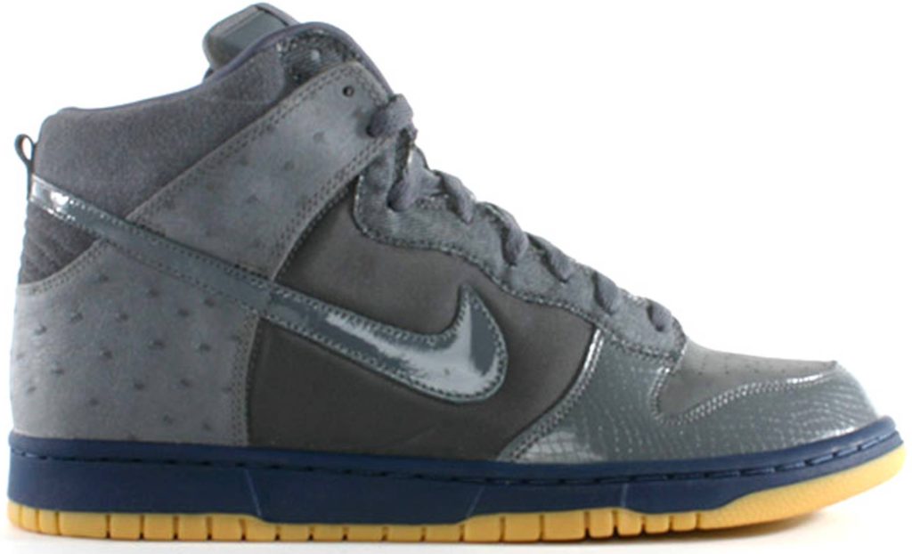 Nike Dunk High Deluxe Ostrich Light Graphite Light Graphite/Light Graphite-True Blue (312032-001)