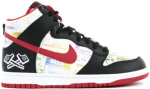 Nike Dunk High Lucha Libre Black/Sport Red-White (312786-061)