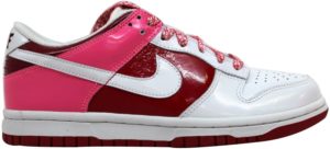 Nike Dunk Low White/White-Varsity Red-Team Red (W) White/White-Varsity Red-Team Red (317813-114)
