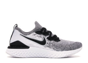 Nike  Epic React Flyknit 2 White Pure Platinum (W) White/Pure Platinum/Black (BQ8927-102)