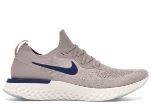 Nike  Epic React Flyknit Diffused Taupe Diffused Taupe/Blue Void-Phantom (AQ0067-201)