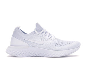 Nike  Epic React Flyknit True White (W) True White/White-Pure Platinum (AQ0070-102)