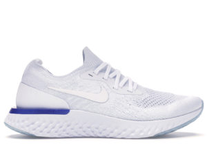 Nike Epic React Flyknit White Racer Blue (W) White/White-Racer Blue (AQ0070-100)
