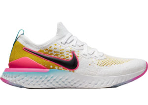 Nike  Epic React Flynit 1 White Pink Blast Citron White/Pink Blast/Citron (CI7583-100)