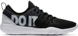 Nike  Free Tr 7 Premium Just Do It Black White (W) Black/Black-Wolf Grey (924592-001)
