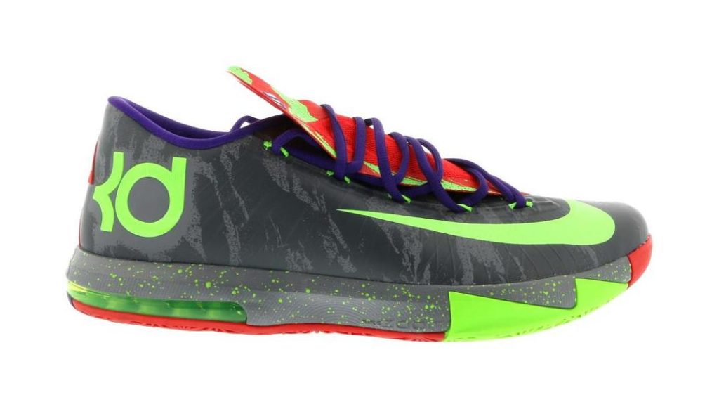 Nike KD 6 Energy Cool Grey/Electric Green-Bright Crimson (599424-008)