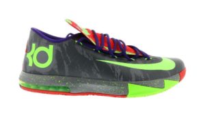 Nike  KD 6 Energy Cool Grey/Electric Green-Bright Crimson (599424-008)