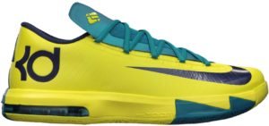 Nike  KD 6 Seat Pleasant Yellow/Teal (599424-700)