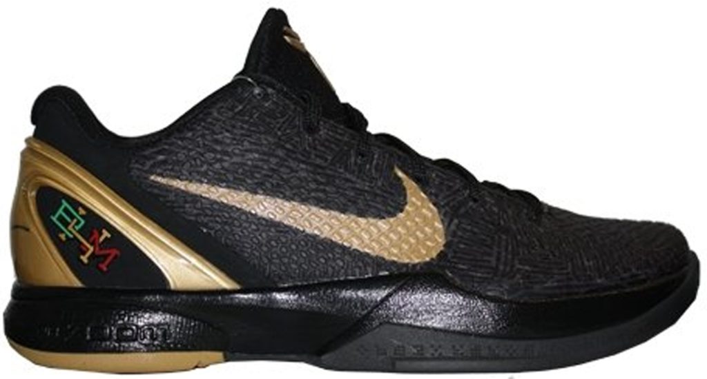 Nike Kobe 6 BHM (2011) Black/Metallic Gold (429659-011)