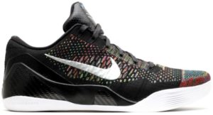 Nike Kobe 9 Elite Premium Low HTM Milan Black Multi-Color Black/Reflect Silver-Mlt-Clr (698595-009)