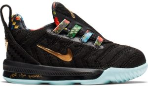 Nike  LeBron 16 Watch the Throne (TD) Black/Metallic Gold-Rose Frost (CJ6708-001)