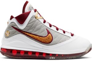 Nike LeBron 7 MVP 2020 (GS) White/Bronze-Team Red-Wolf Grey (CZ8899-100)
