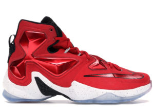 Nike LeBron 13 Away University Red/White-Black-Laser Orange (807219-610)