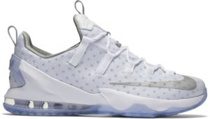 Nike LeBron 13 Low Metallic Silver White/Metallic Silver-Light Iron Ore (831925-100)