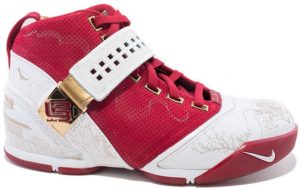 Nike LeBron 5 China Edition Varsity Crimson/White-Metallic Gold (317253-611)