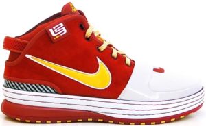 Nike LeBron 6 Hardwood Classic 1 White/Del Sol-White-Varsity Crimson (346526-171)